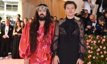 Alessandro Michele and Harry Styles arrive at the 2019 Met Gala.