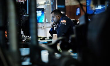 Traders work on the floor of the New York Stock Exchange on 2022 in New York City.