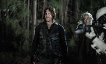 Norman Reedus and Melissa McBride in the series finale of "The Walking Dead."