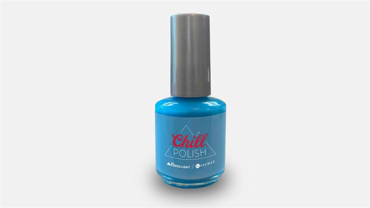 <i>Courtesy Coors Light</i><br/>Coors Light debuts a color-changing nail polish to enable beer drinkers to temperature-check their glass of beer in a fun way.