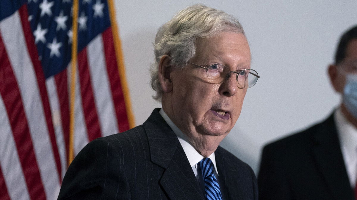 <i>Stefani Reynolds/Getty Images</i><br/>Senate GOP Leader Mitch McConnell