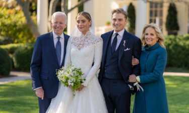 President Joe Biden and First Lady Jill Biden attend the wedding of Peter Neal and Naomi Biden