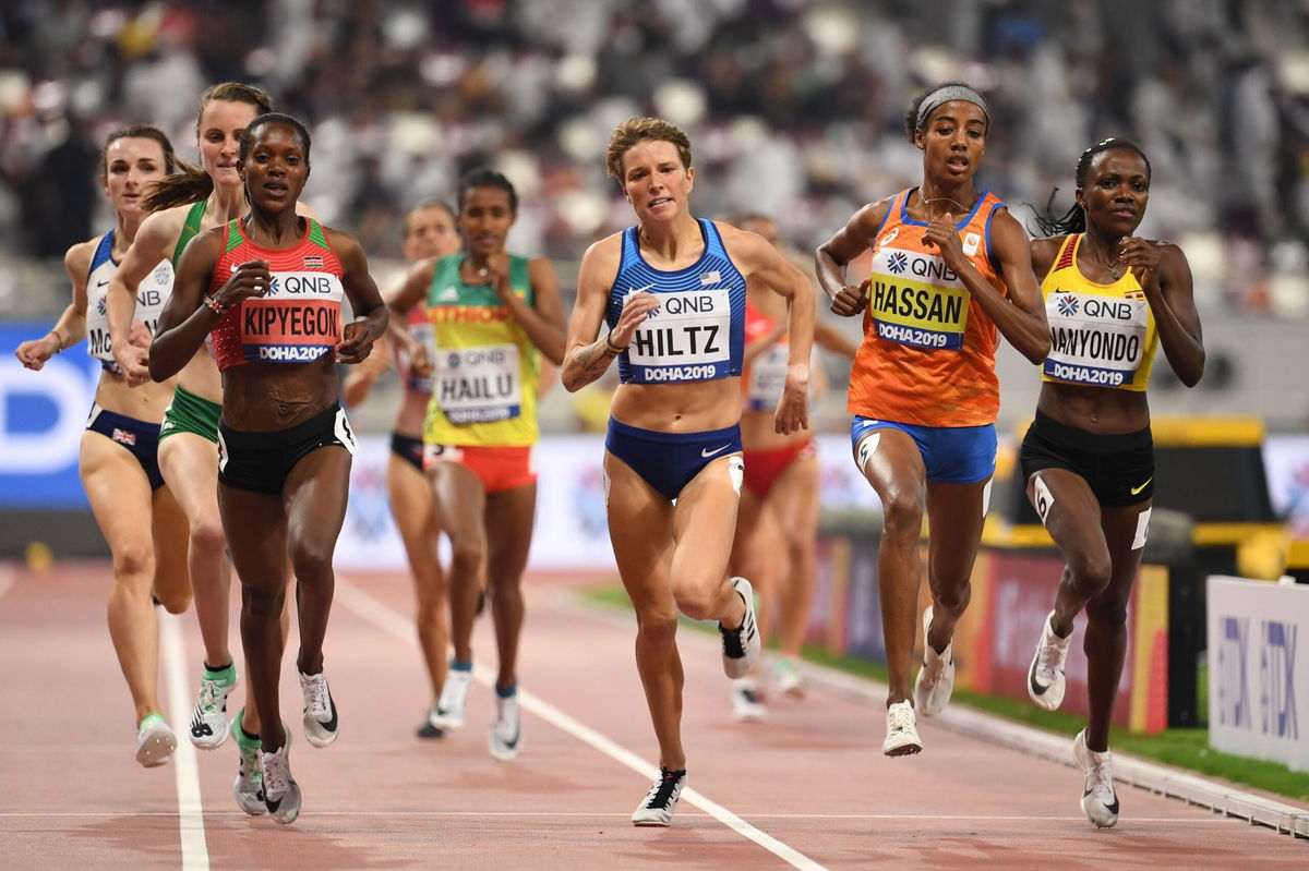 <i>JEWEL SAMAD/AFP/AFP via Getty Images</i><br/>Nikki Hiltz competes in the 1