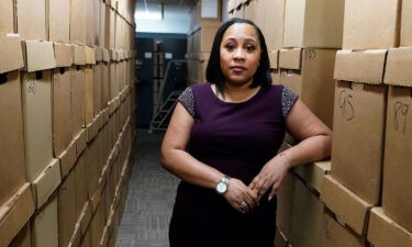 Fulton County District Attorney Fani Willis poses for a photo at her office