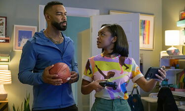 Marsai Martin as Callie Coleman and Omari Hardwick as Bobby Coleman in "Fantasy Football."