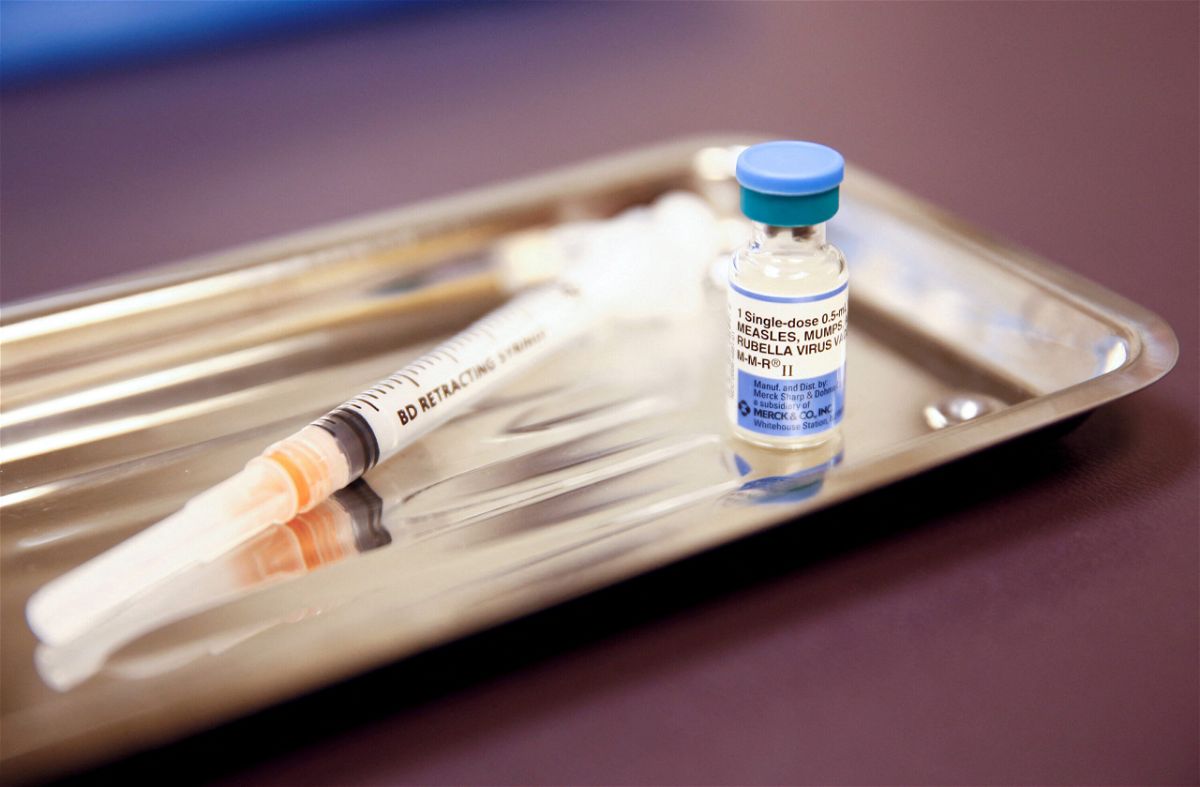 <i>Lindsey Wasson/Reuters</i><br/>Measles vaccinations rate dropped to the lowest rate in more than a decade. Pictured is a vial of the measles