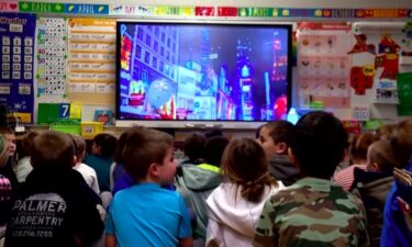 North Canton Elementary School first graders created their own version of a Macy's parade.