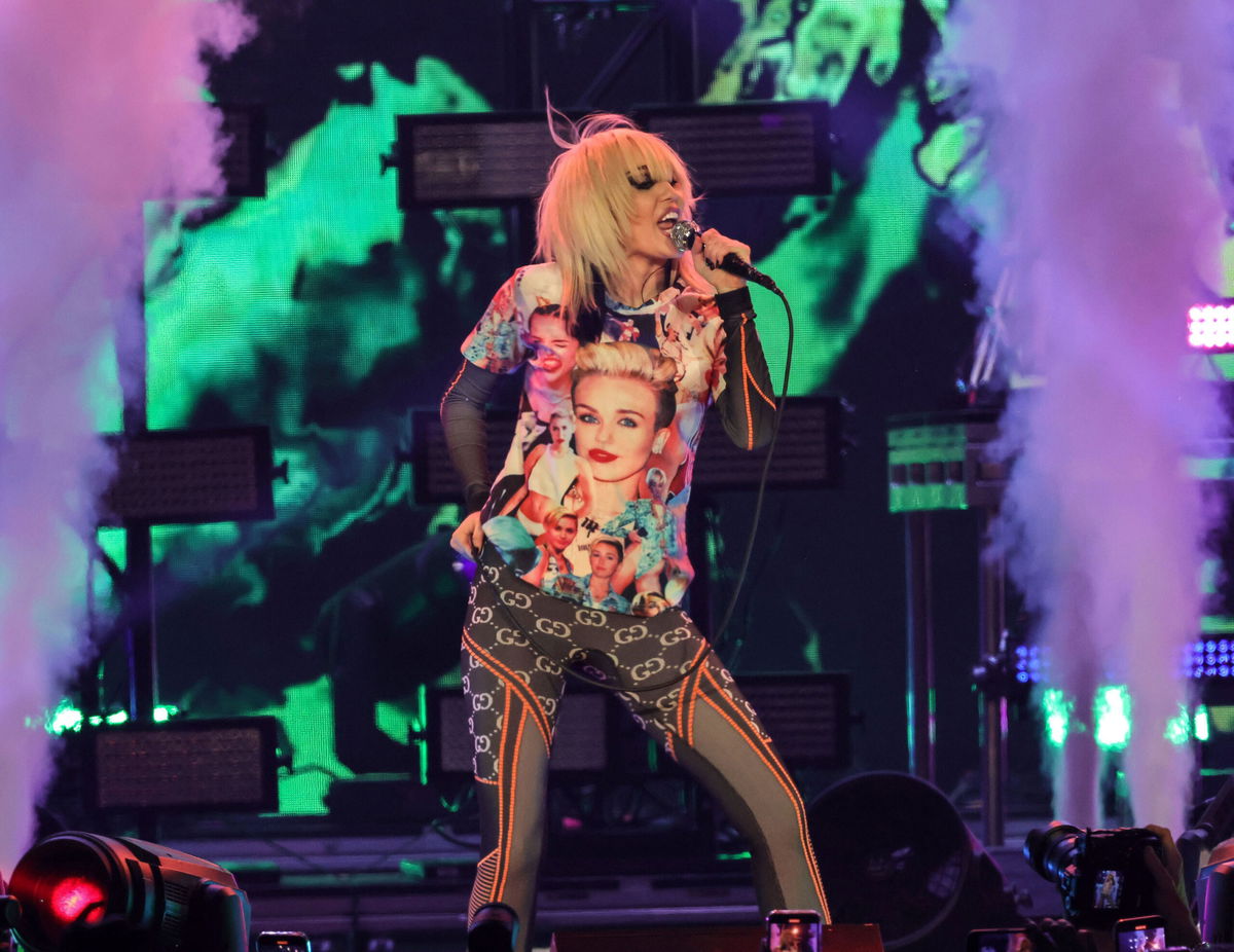 <i>Kevin Winter/Getty Images for Bud Light</i><br/>Miley Cyrus performs onstage in February during the Super Bowl.