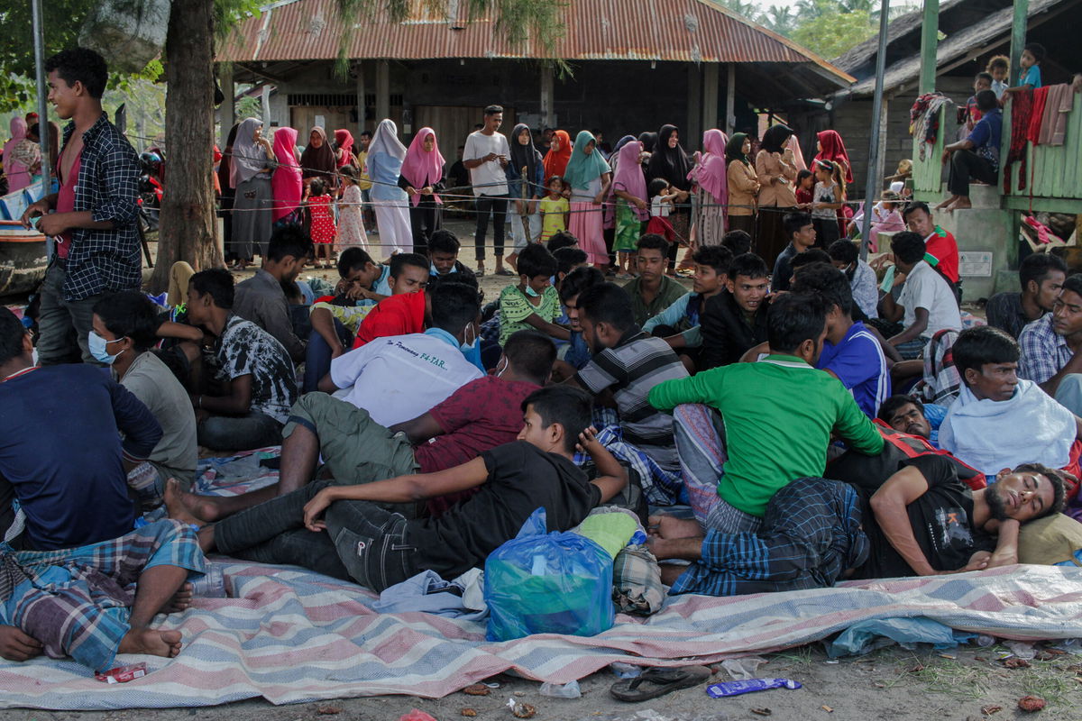 <i>Fachrul Reza/NurPhoto/Getty Images</i><br/>The plight of nearly 200 Rohingya refugees adrift in the Indian Ocean for the past month is growing increasingly desperate. Rohingya people are pictured here at a shelter in Indonesia