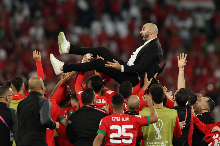 Palestinian flag waved on pitch as Morocco celebrates historic