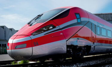 Italy's Red Arrow or Frecciarossa trains can hit speeds of 400 kph.