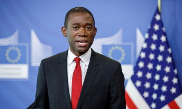 The Biden administration plans to roll out new steps on December 20 to make it easier for humanitarian assistance to continue flowing without concerns about US sanctions. US Deputy Treasury Secretary Wally Adeyemo is pictured in Brussels on March 29.