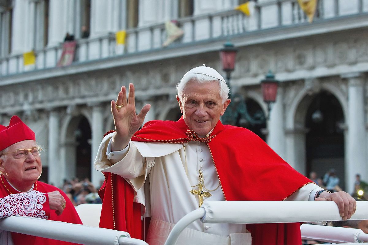 <i>Marco Secchi/Getty Images</i><br/>Pope Benedict XVI pictured in Venice