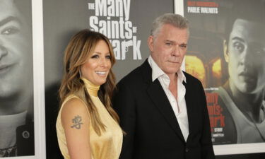 Jacy Nittolo (left) and Ray Liotta attend the "The Many Saints Of Newark" Tribeca Fall Preview at Beacon Theatre on September 22