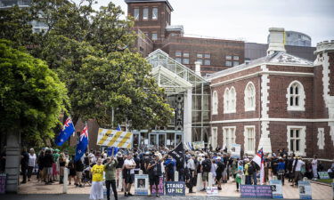 The Baby whose parents refused blood from vaccinated donors undergoes lifesaving heart surgery. Anti-vaccination demonstrators protest outside the High Court in Auckland