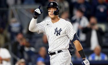 Aaron Judge hit 62 home runs in 2022 and was the American League's MVP.