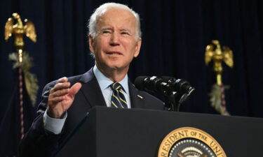 President Joe Biden speaks about lowering prescription drug costs and protecting Social Security and Medicare at Jones Elementary School in Joliet