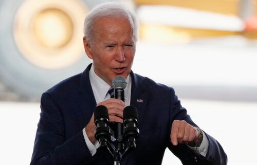 President Joe Biden and top White House officials face a government funding deadline. Biden here speaks after touring the Taiwan Semiconductor Manufacturing Company facility in Phoenix