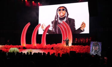 Mayor of Atlanta Andre Dickens spoke onstage during Takeoff's Celebration of Life in Atlanta.