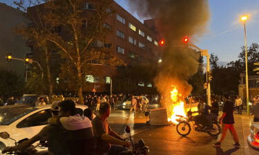 Iran hangs a man in the first known execution linked to protests that have swept the country since September. Scenes from a protest in central Tehran on September 19.