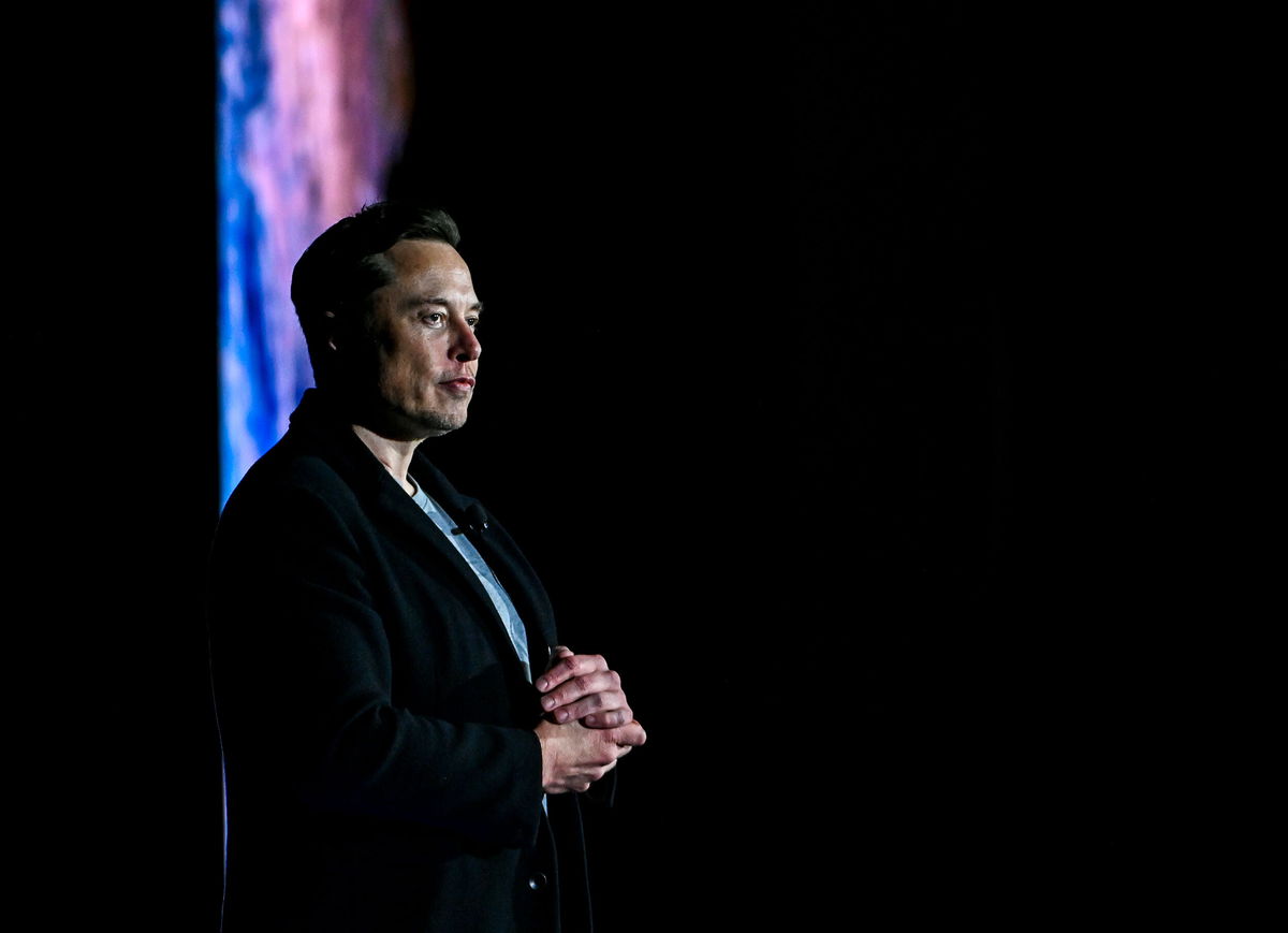 <i>Jonathan Newton/The Washington Post/Getty Images</i><br/>SpaceX CEO Elon Musk provides an update on the development of the Starship spacecraft and Super Heavy rocket at the companys Launch facility in south Texas.