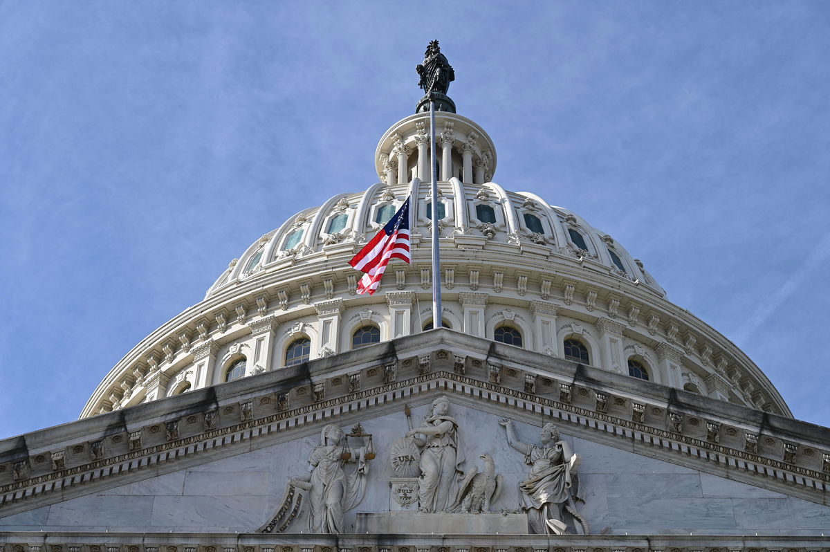 <i>Daniel Slim/AFP/Getty Images</i><br/>The US Capitol is seen here in Washington