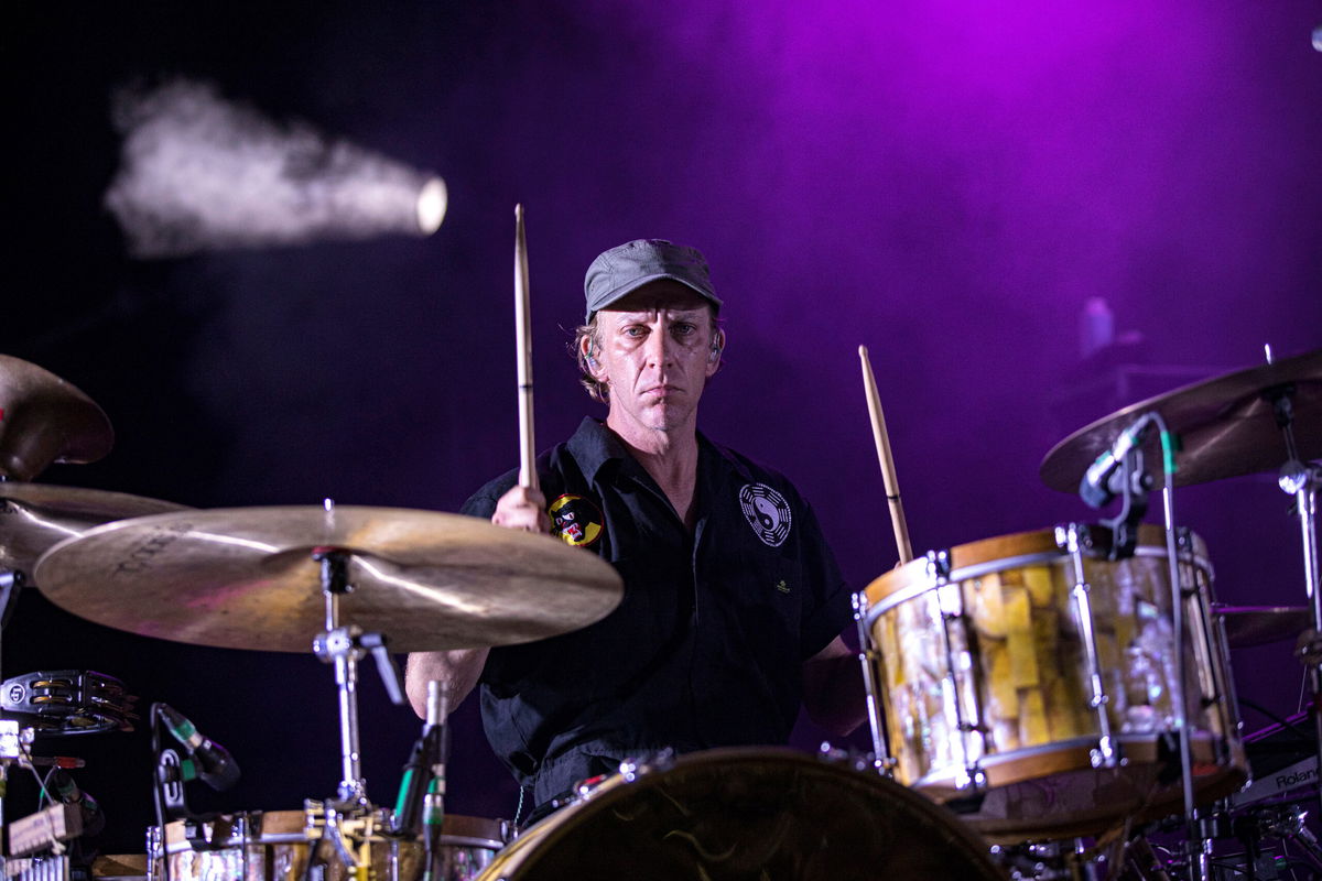 <i>Daniel Knighton/Getty Images</i><br/>Musician Jeremiah Green of Modest Mouse performs on stage in 2021.