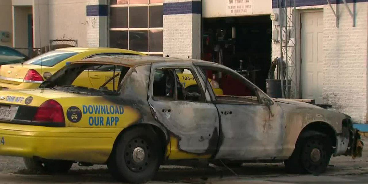 <i>KMOV</i><br/>A local cab driver said she barely survived a fire that engulfed her cab.