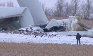 Wednesday night the blades and top portion of a wind turbine came crashing down to the field below in a rural area of Dodge County