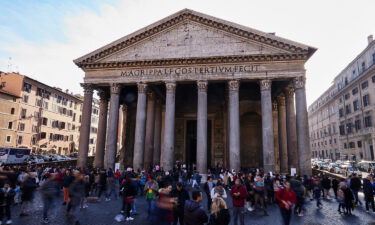 A secret to Romans' building success has been revealed by scientists. A view of the Pantheon in the historic center of Rome is seen here in December