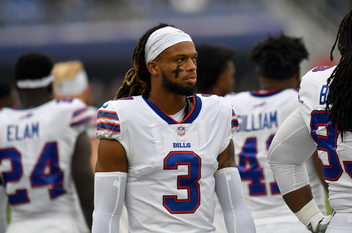 <i>Randy Litzinger/Icon Sportswire/Getty Images</i><br/>Buffalo Bills safety Damar Hamlin