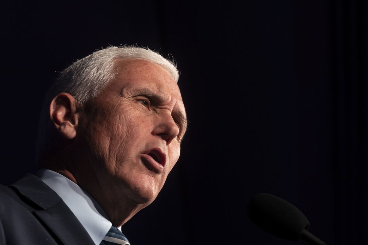 <i>Nathan Howard/Getty Images</i><br/>A lawyer for former Vice President Mike Pence discovered documents marked as classified at Pence's Indiana home last week. Pence is pictured here in July 2022 in Washington