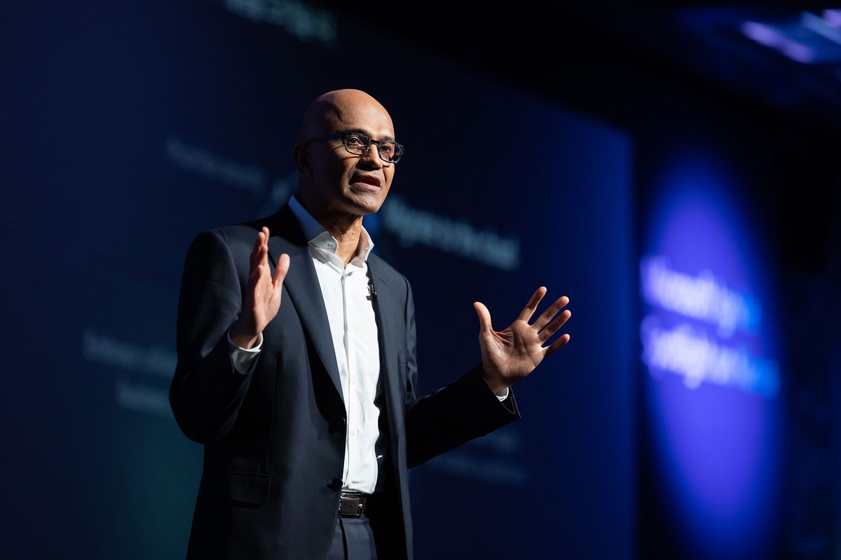 <i>SeongJoon Cho/Bloomberg/Getty Images</i><br/>Satya Nadella