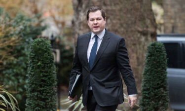 Minister of State in the Home Office Robert Jenrick arrives in Downing Street on January 10.