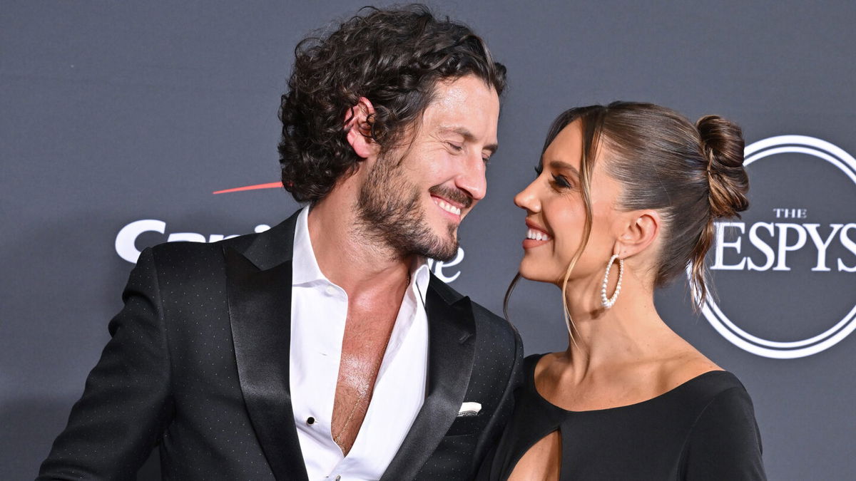 <i>Axelle/Bauer-Griffin/FilmMagic/Getty Images</i><br/>Jenna Johnson and Val Chmerkovskiy have welcomed a baby boy.