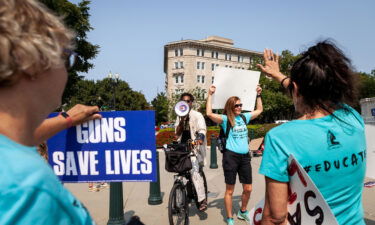 A pro-gun rights Second Amendment demonstration is pictured here at the US Capitol in September of 2022.