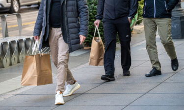 Shoppers on Powell Street in San Francisco