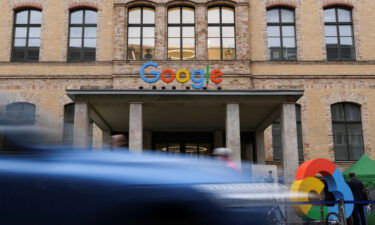 A general view of the entrance of the Google office