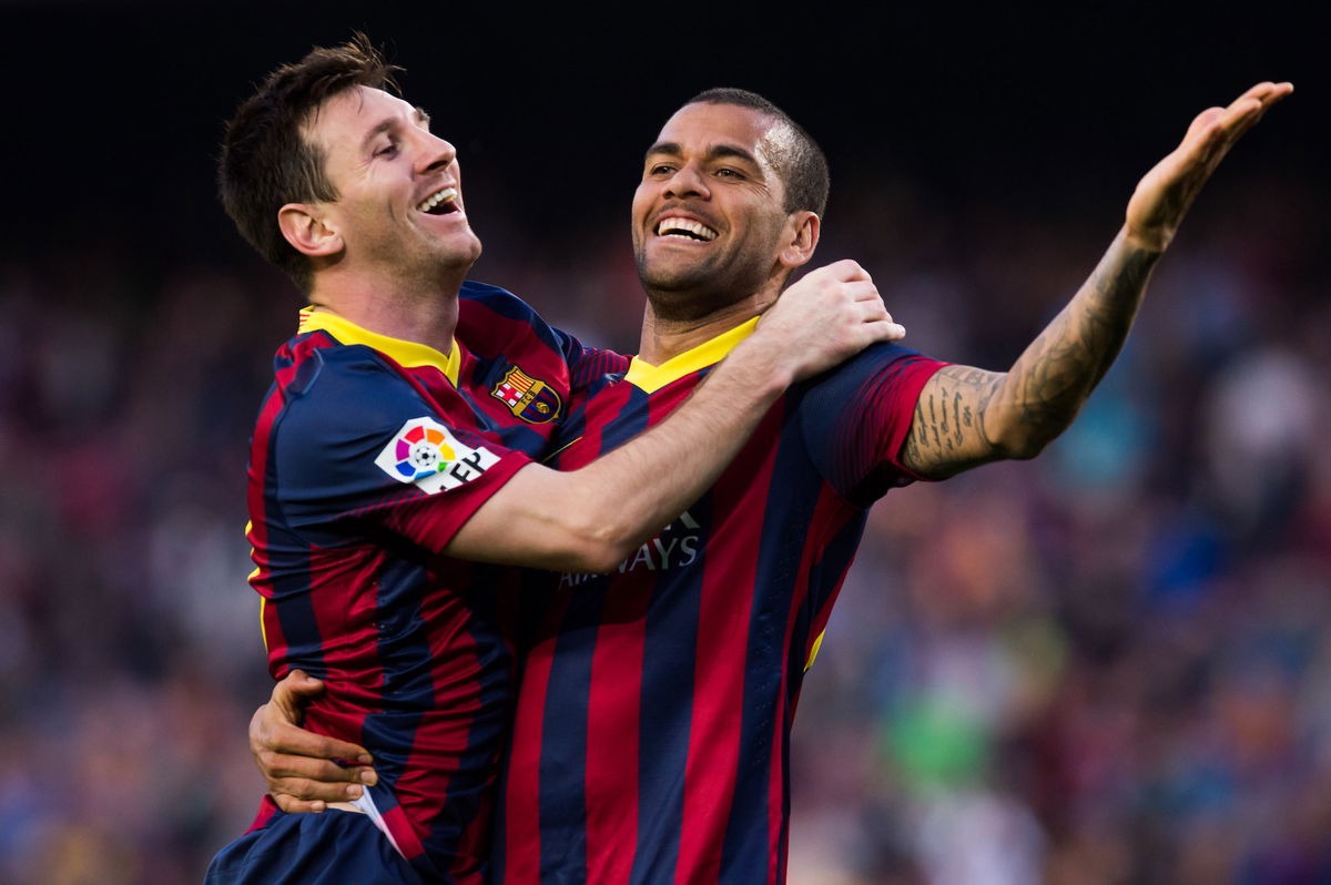 <i>Alex Caparros/Getty Images</i><br/>Alves won six La Liga titles and three Champions League crowns with Barcelona.