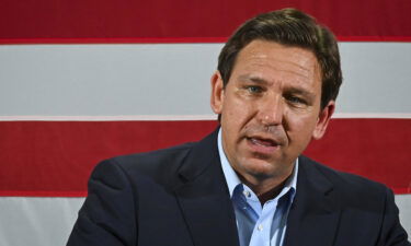 Florida Gov. Ron DeSantis speaks at Hialeah Park Clubhouse