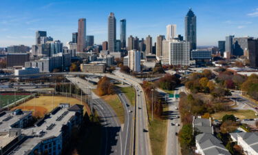 The Atlanta skyline is pictured here in December of 2021.