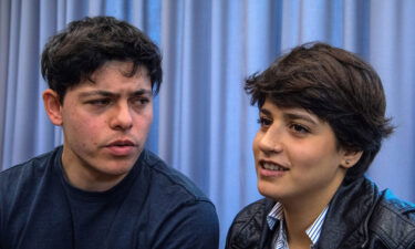 German-Irish volunteer Sean Binder (left) and Syrian refugee Sarah Mardini