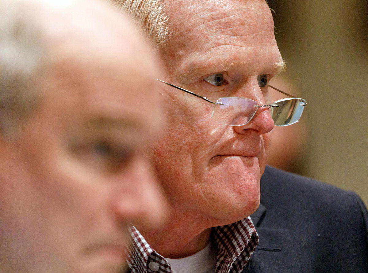 <i>Grace Beahm Alford/The Post and Courier/AP</i><br/>Alex Murdaugh listens during opening statements in his double murder trial at the Colleton County Courthouse in Walterboro