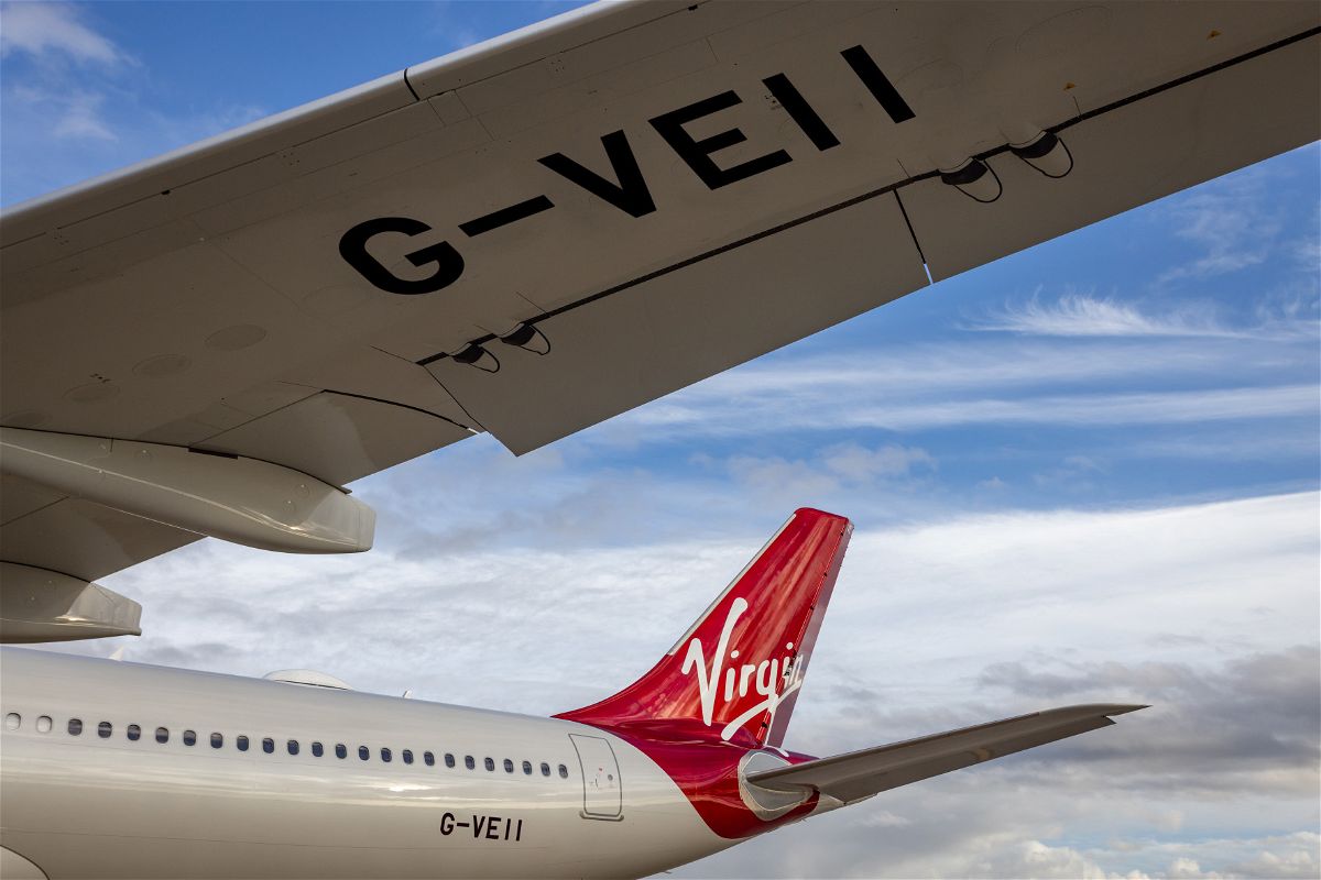 <i>Virgin Atlantic</i><br/>The airline's brand new Airbus A330neo has the registration G-VEII