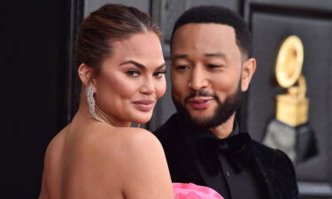 Chrissy Teigen (left) and John Legend