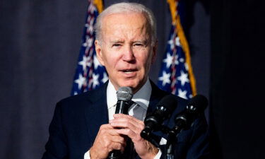 The White House defends releasing incomplete information about the classified documents located in President Joe Biden's private office and home. Biden is pictured here in Washington