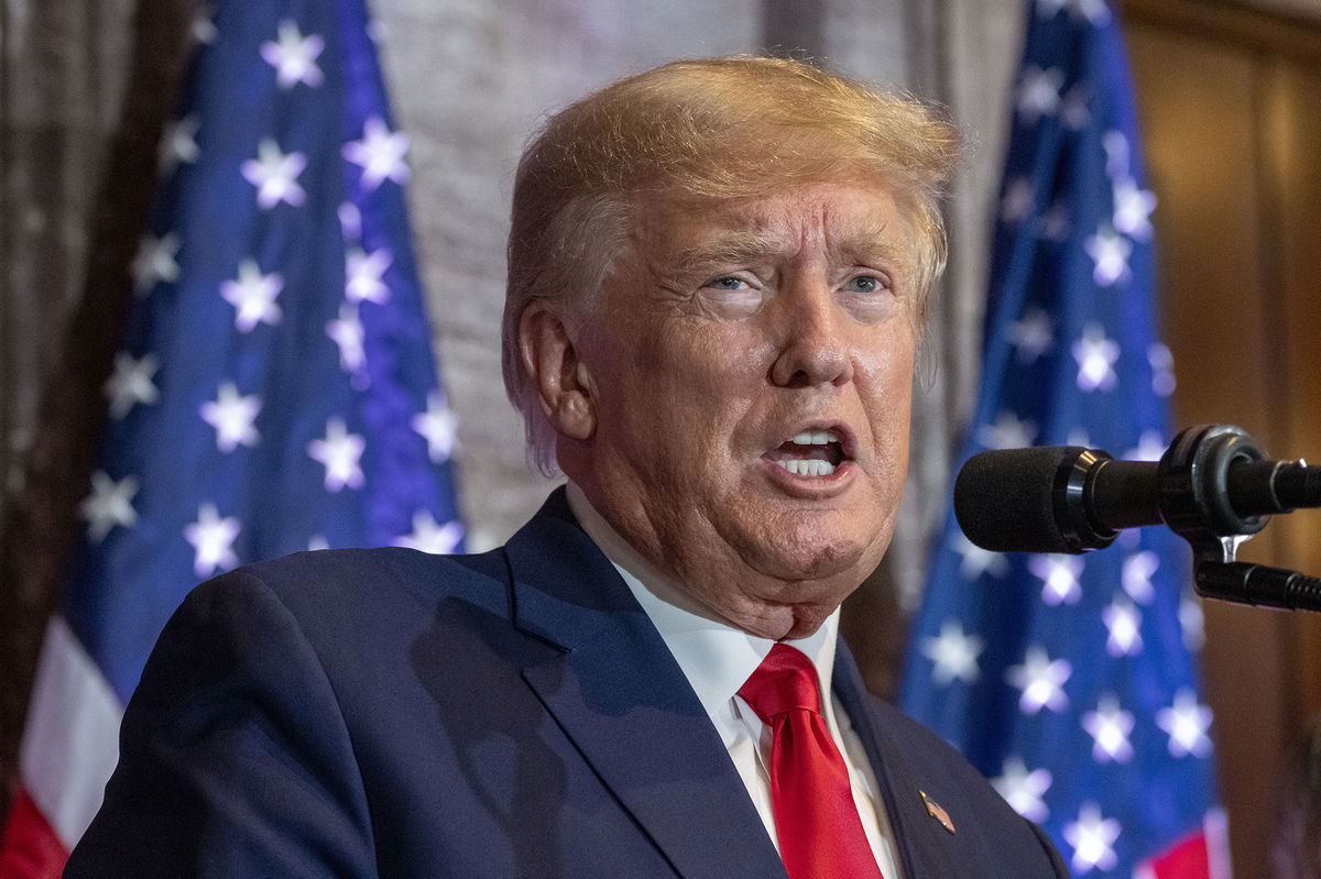 <i>Alex Brandon/AP</i><br/>Former President Donald Trump speaks at a campaign event at the South Carolina Statehouse on January 28 in Columbia