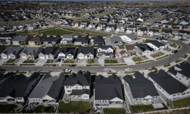 Mortgage rates fell this week as economic data showed inflation is fading. Pictured is a housing development in Aurora