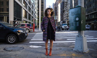 The Justice Department announced new arrests January 27 in a plot to kill Iranian-US women's rights activist and journalist Masih Alinejad who is critical of the Iranian government. Alinejad is pictured in New York in October 2022.