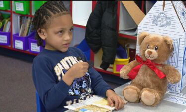 Kindergarteners at Johnston Elementary School received bears thanks to some anonymous donors and Build-A-Bear. The stuffed animal will be used to support the young students' social and emotional health.